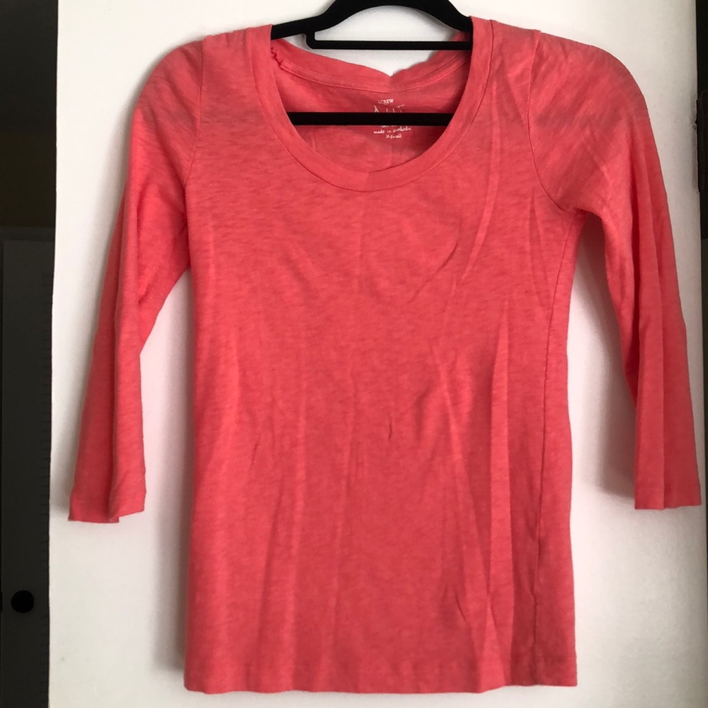 J crew Artist T in salmon color